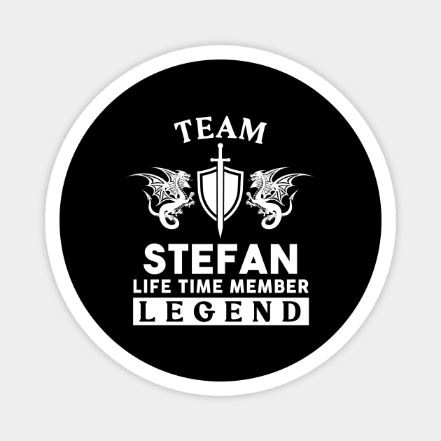 Stefan Name T Shirt - Stefan Life Time Member Legend Gift Item Tee Magnet by unendurableslemp118